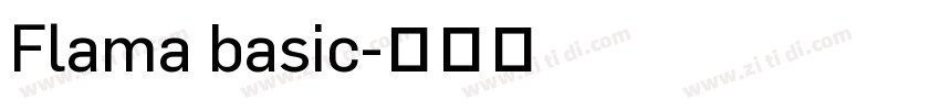 Flama basic字体转换